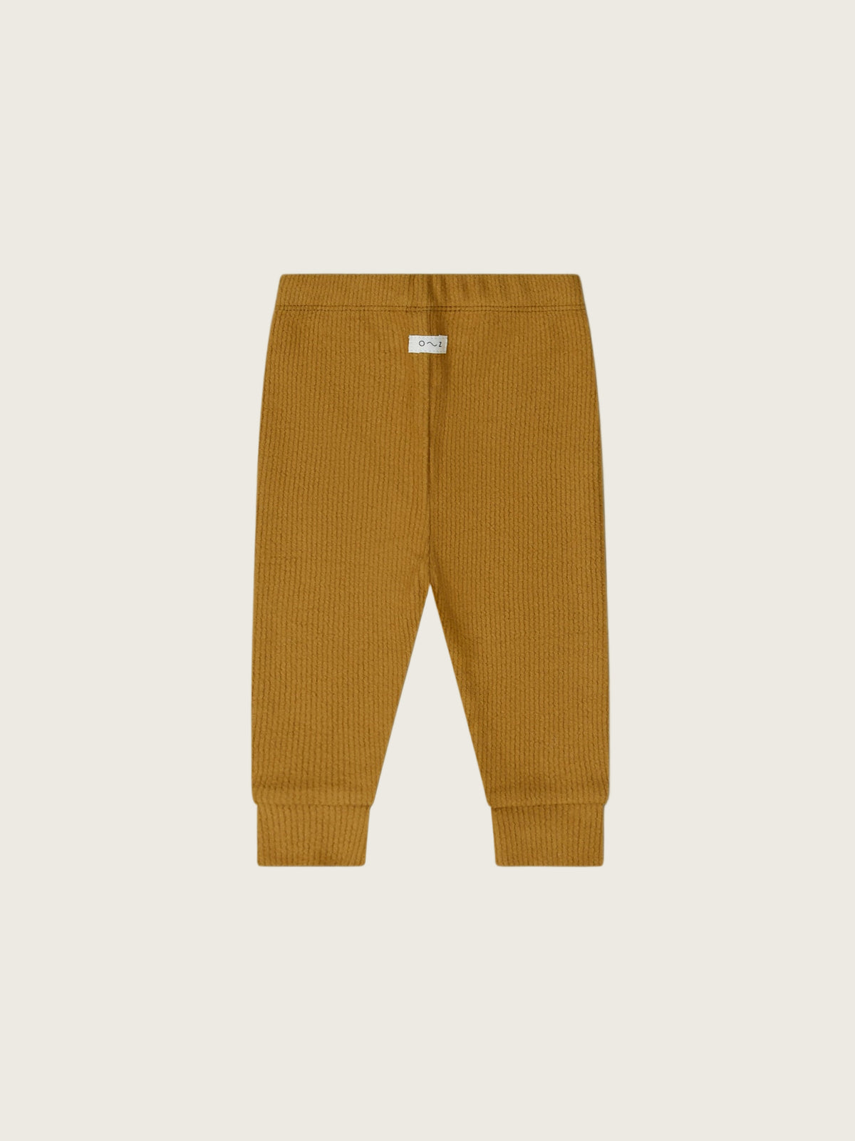 Brown Ribbed Leggings