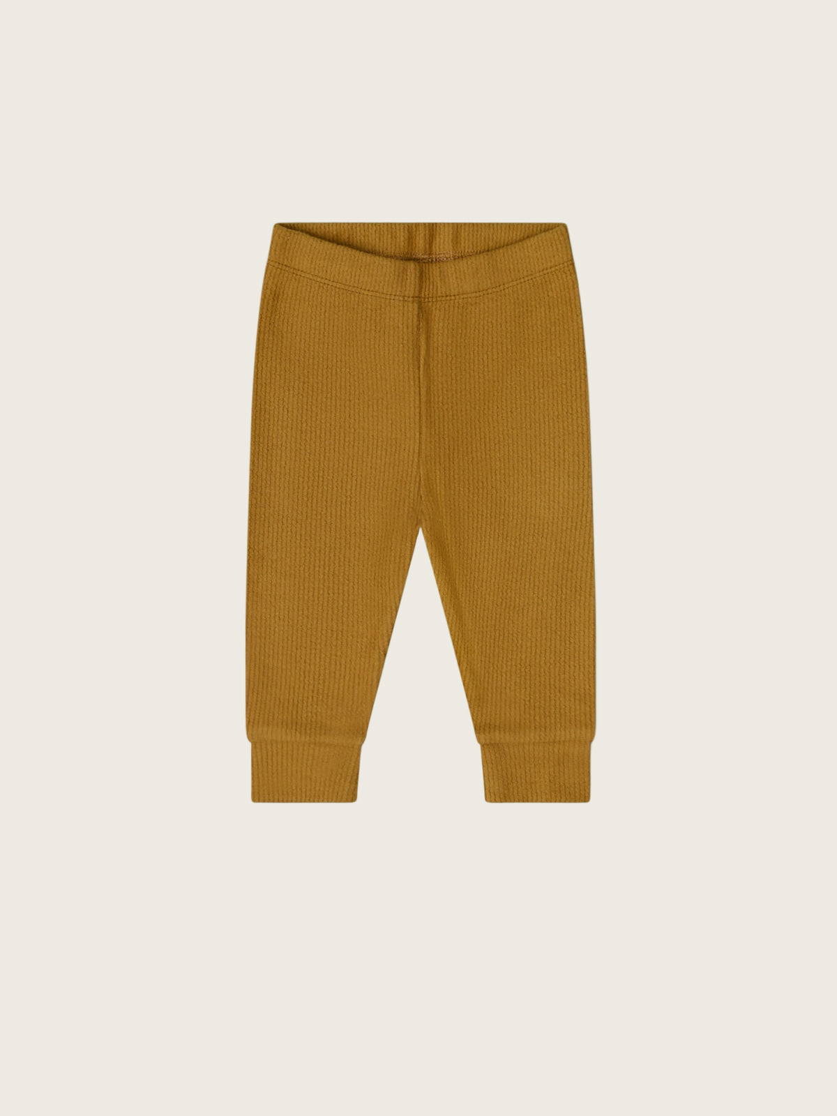 Brown Ribbed Leggings