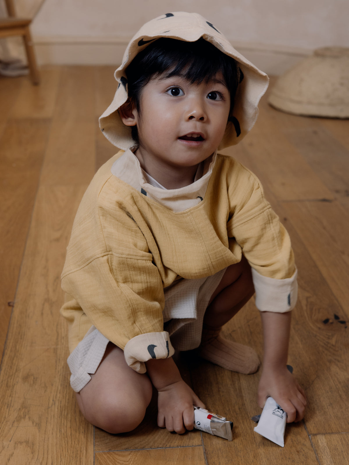 Ceramic White Waffle Rope Shorts