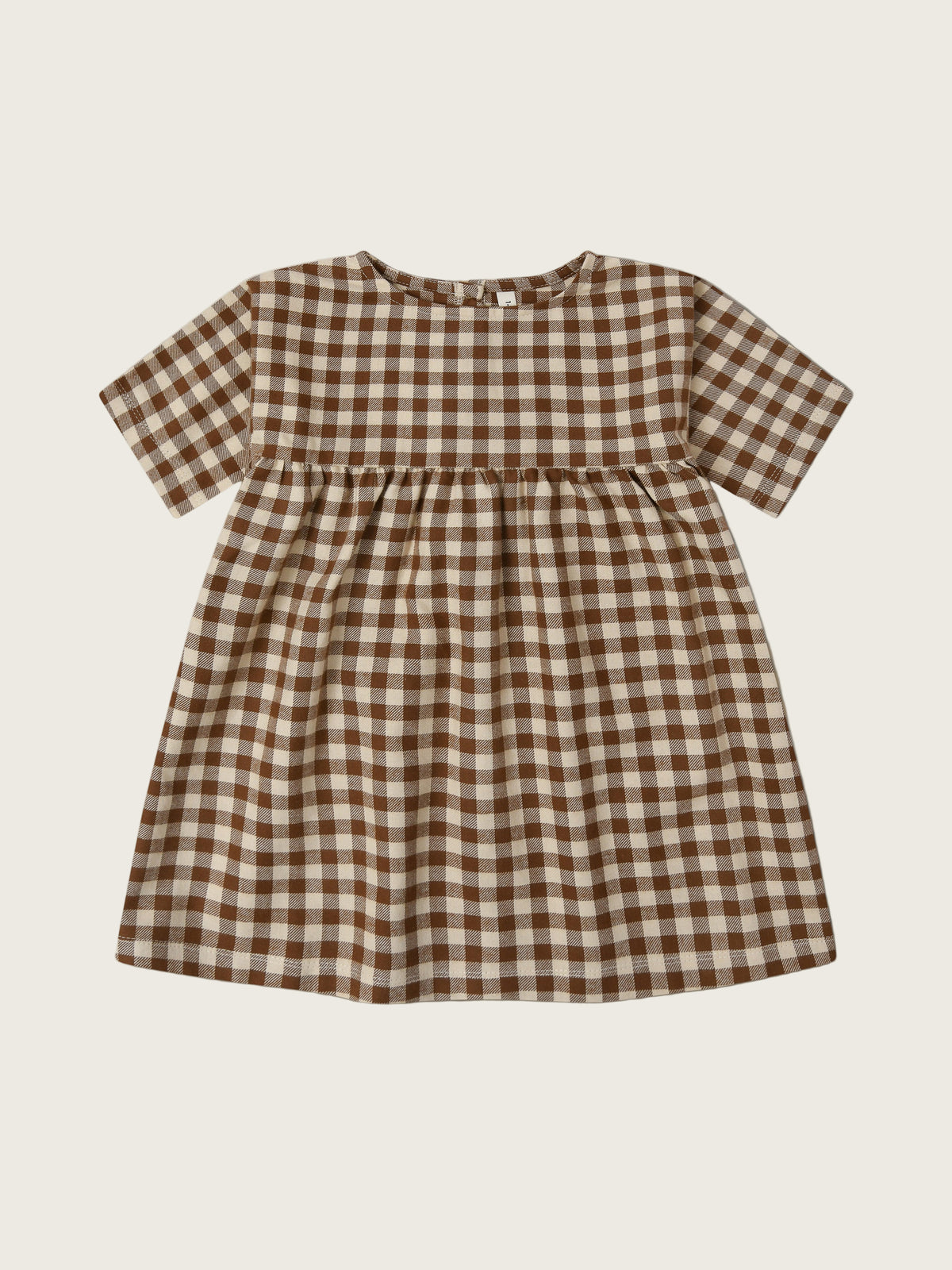 GatherDressChestnutGinghamFront-2