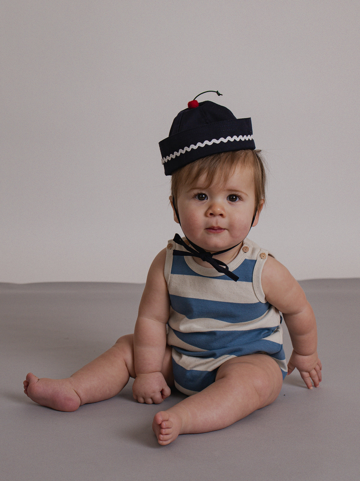 Deck Chair Stripes Sleeveless Bodysuit