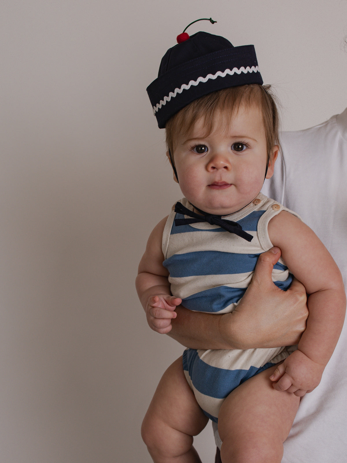 Deck Chair Stripes Sleeveless Bodysuit