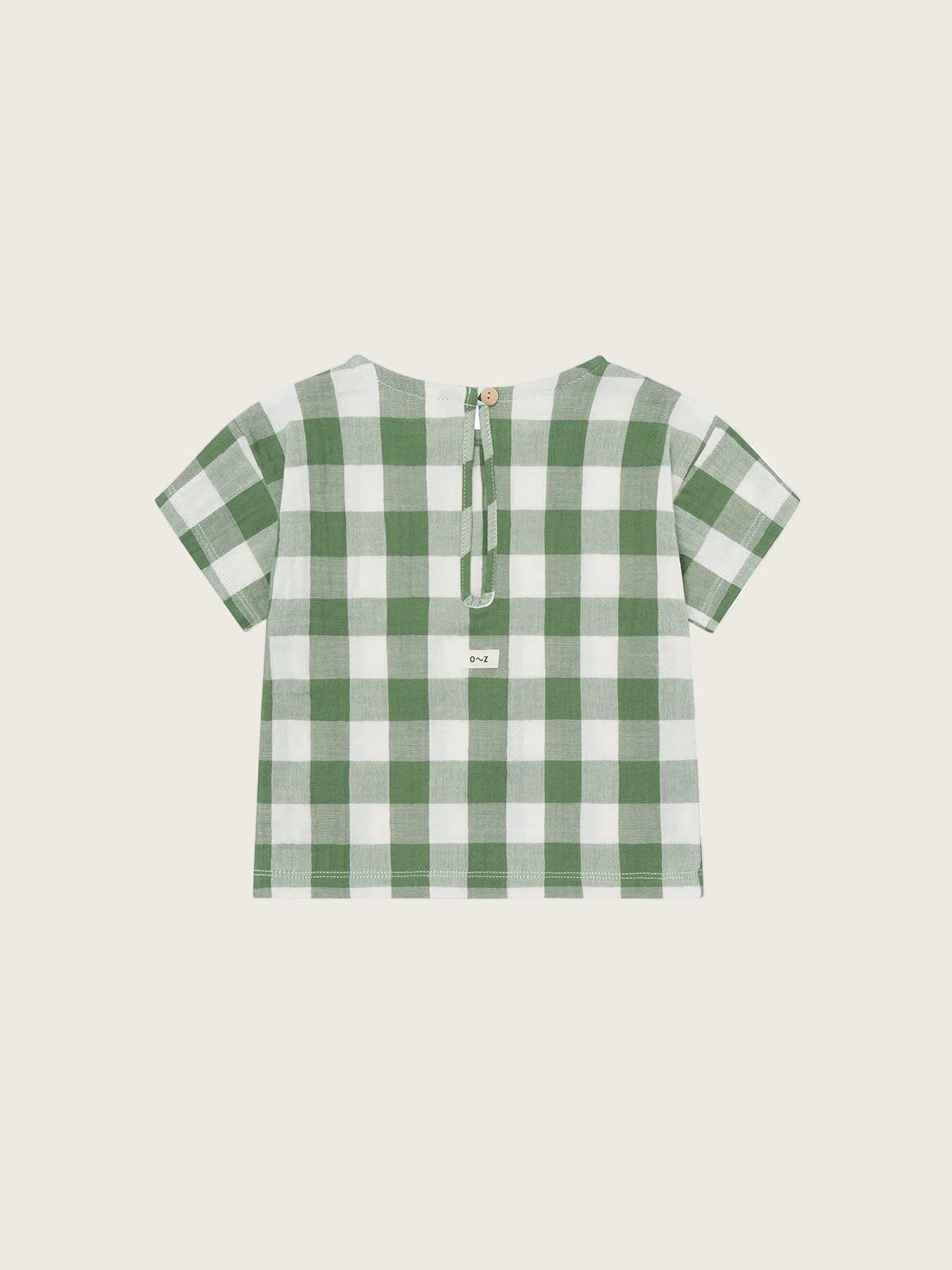 Dill Gingham Boxy T-Shirt
