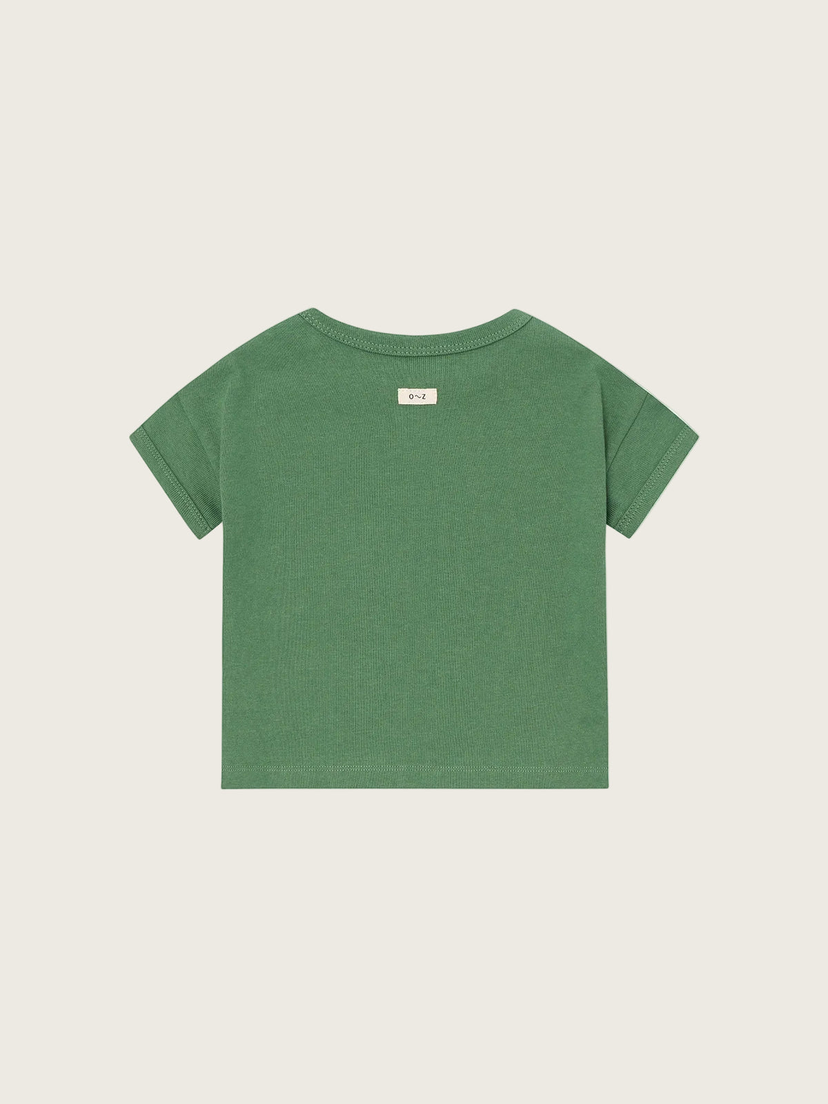 Green t-shirt on a white background