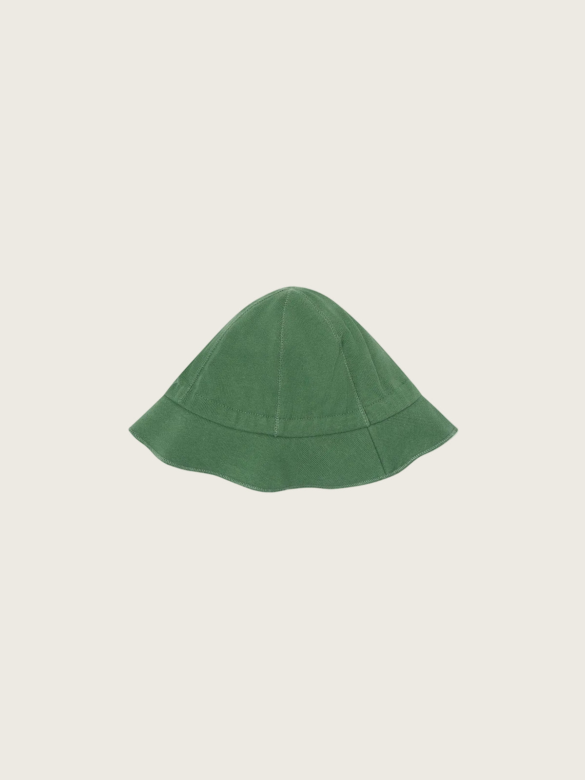 Green hat garment on a white background