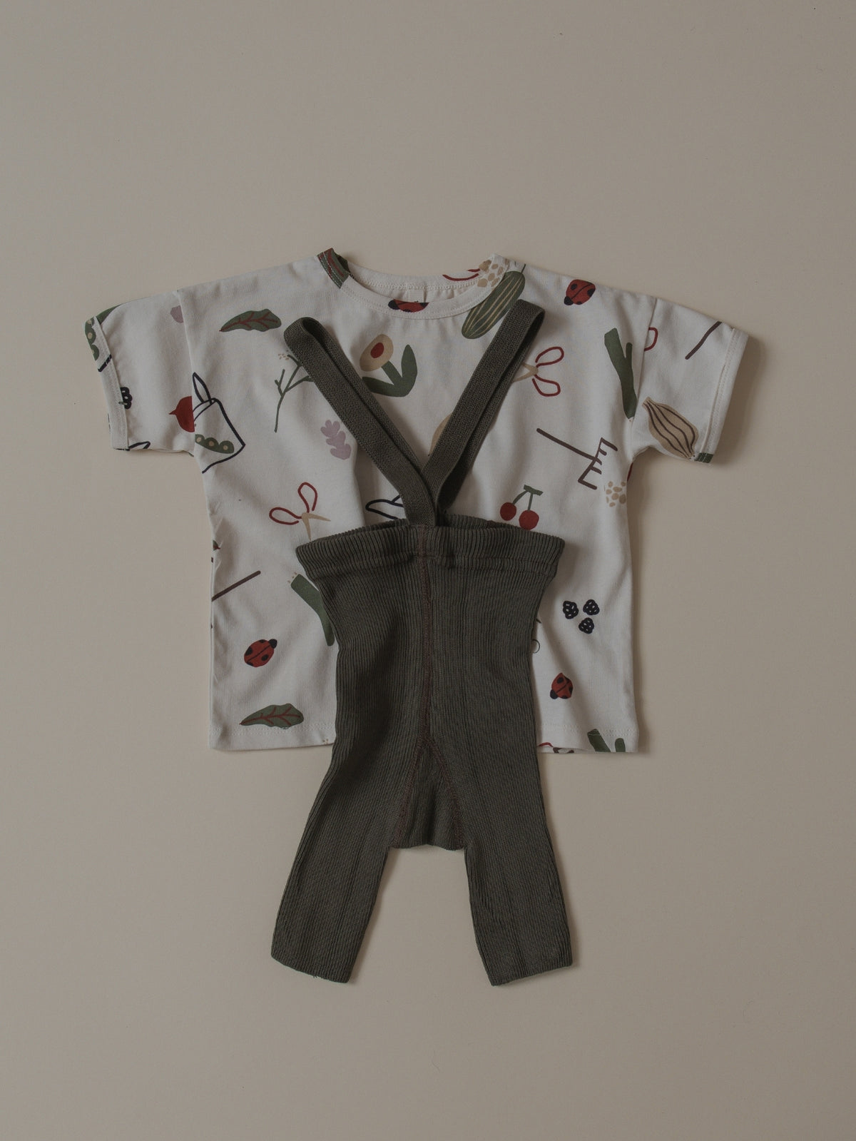 Seaweed Brown Shorty Cotton Tights