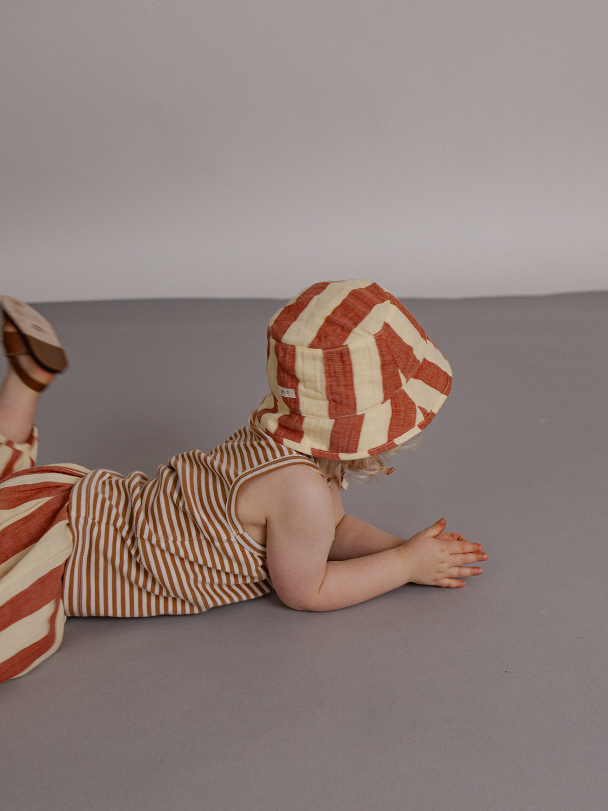 Tomato Stripes Bucket Sun Hat