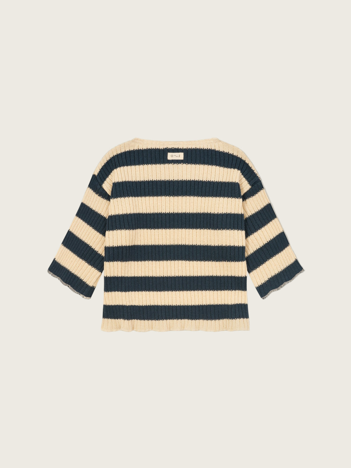 baby & toddler sailor navy striped rib knitted relaxed fit sweater