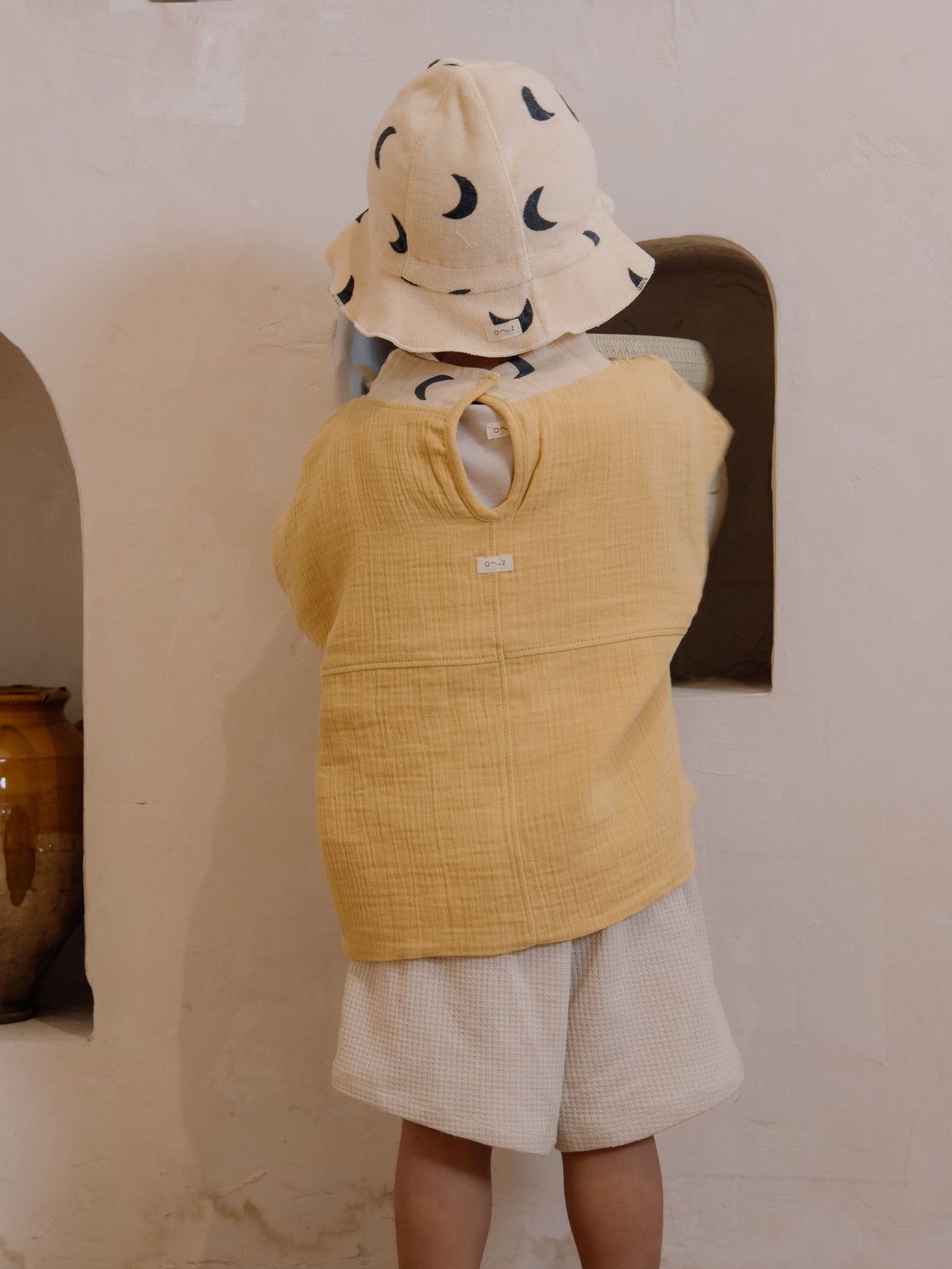 Ceramic White Waffle Rope Shorts