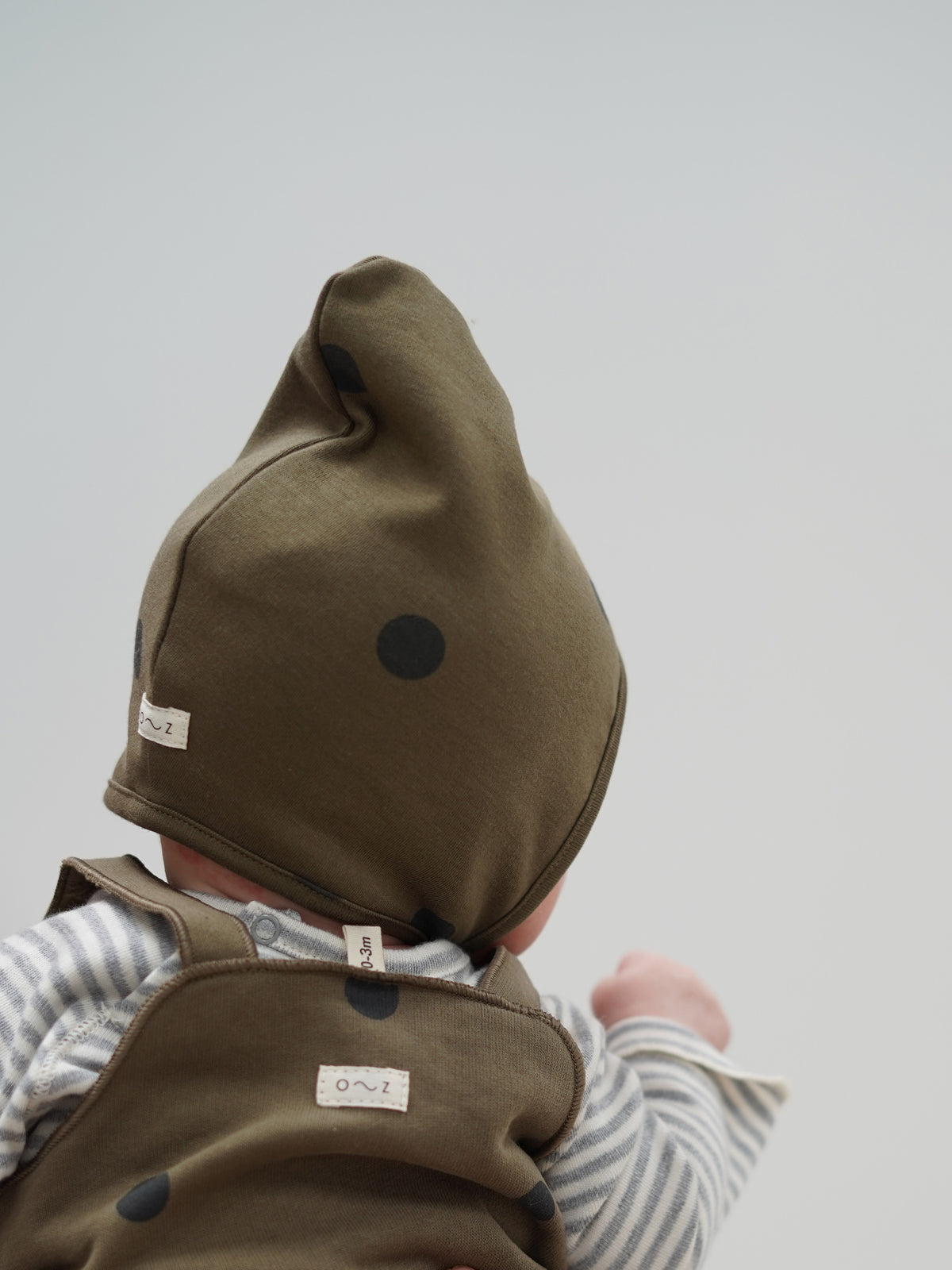 Olive Dots Bonnet
