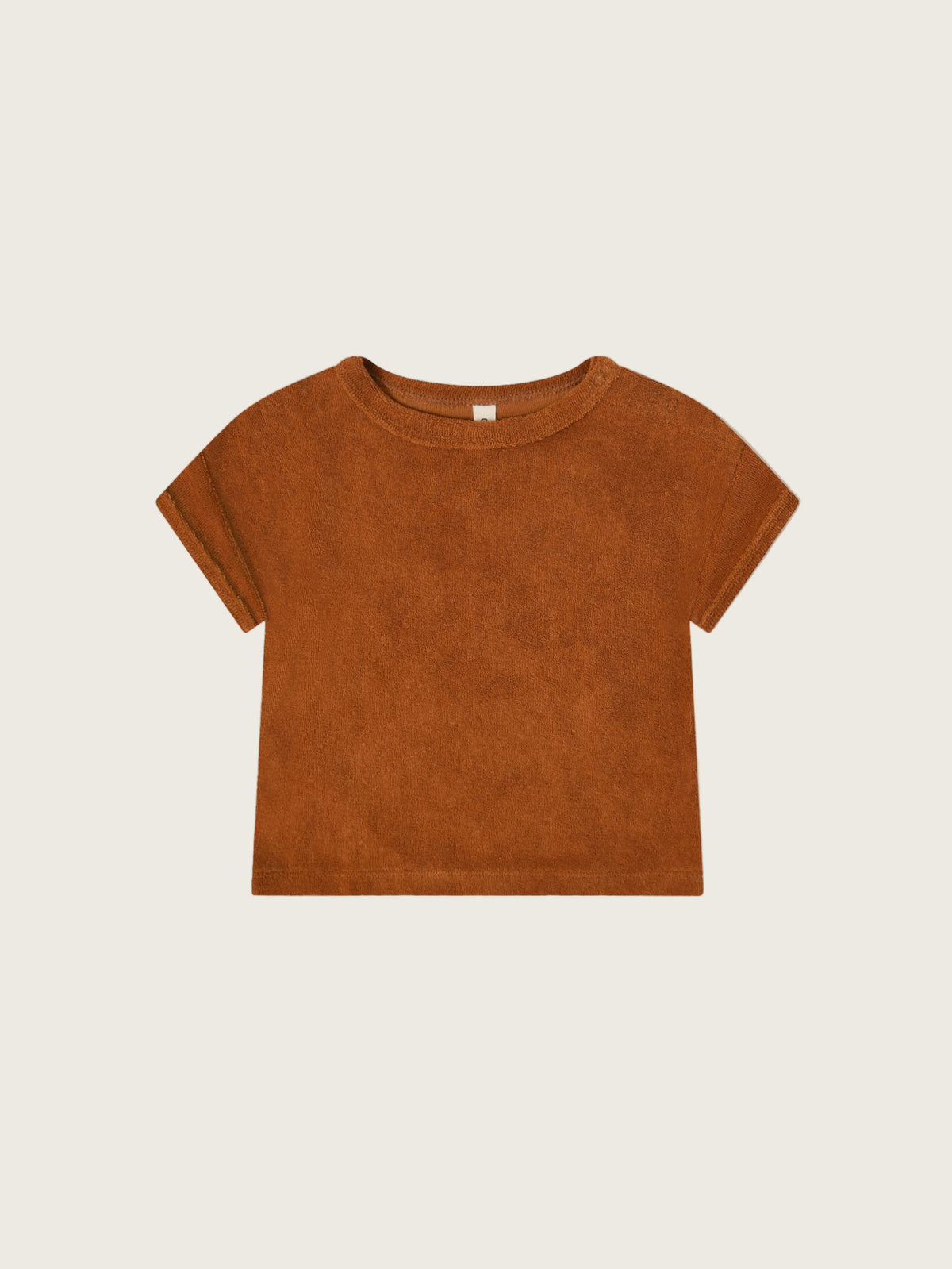 Terracotta Terry Boxy T-shirt