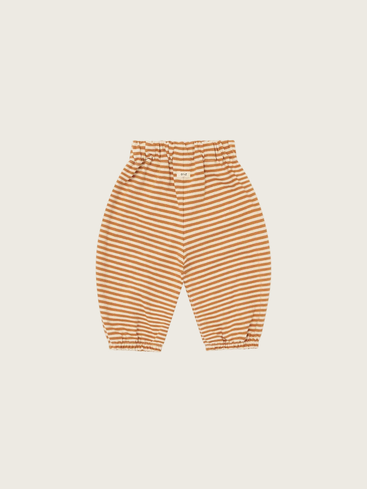Striped pants with a white background
