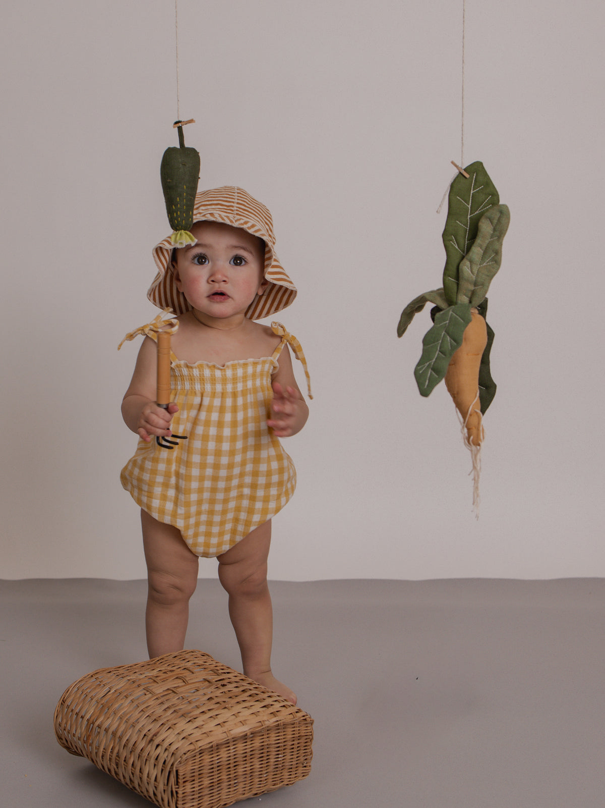 Copper Stripes Sun Hat