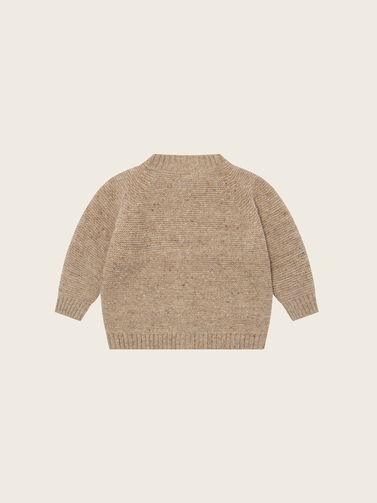 Oatmeal Wool Cardigan