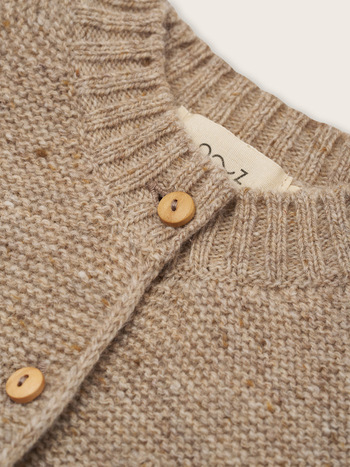 Oatmeal Wool Cardigan