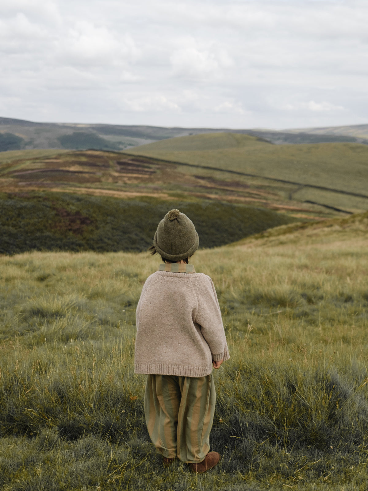 Oatmeal Boxy Wool Cardigan
