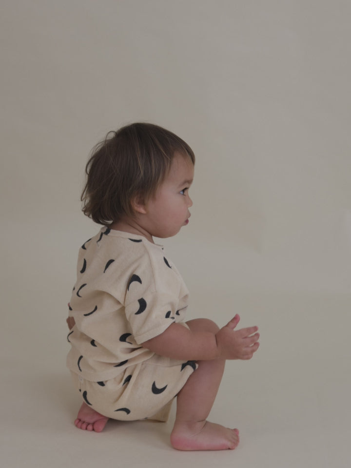 Pebble Midnight Terry Boxy T-shirt