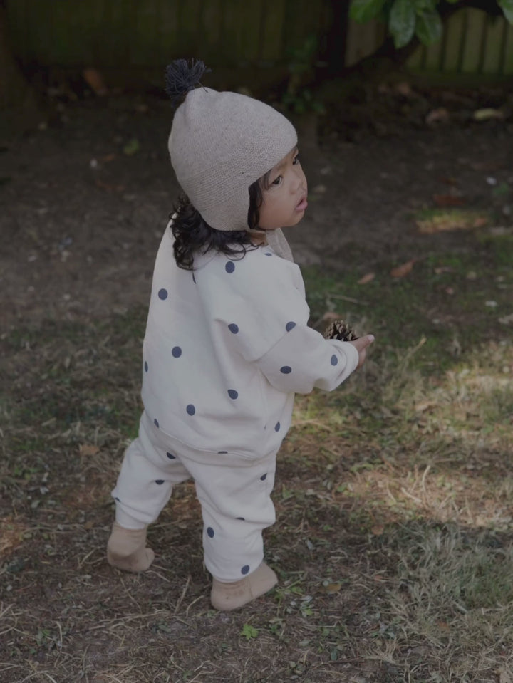 Fog Blue Dots Sweatshirt