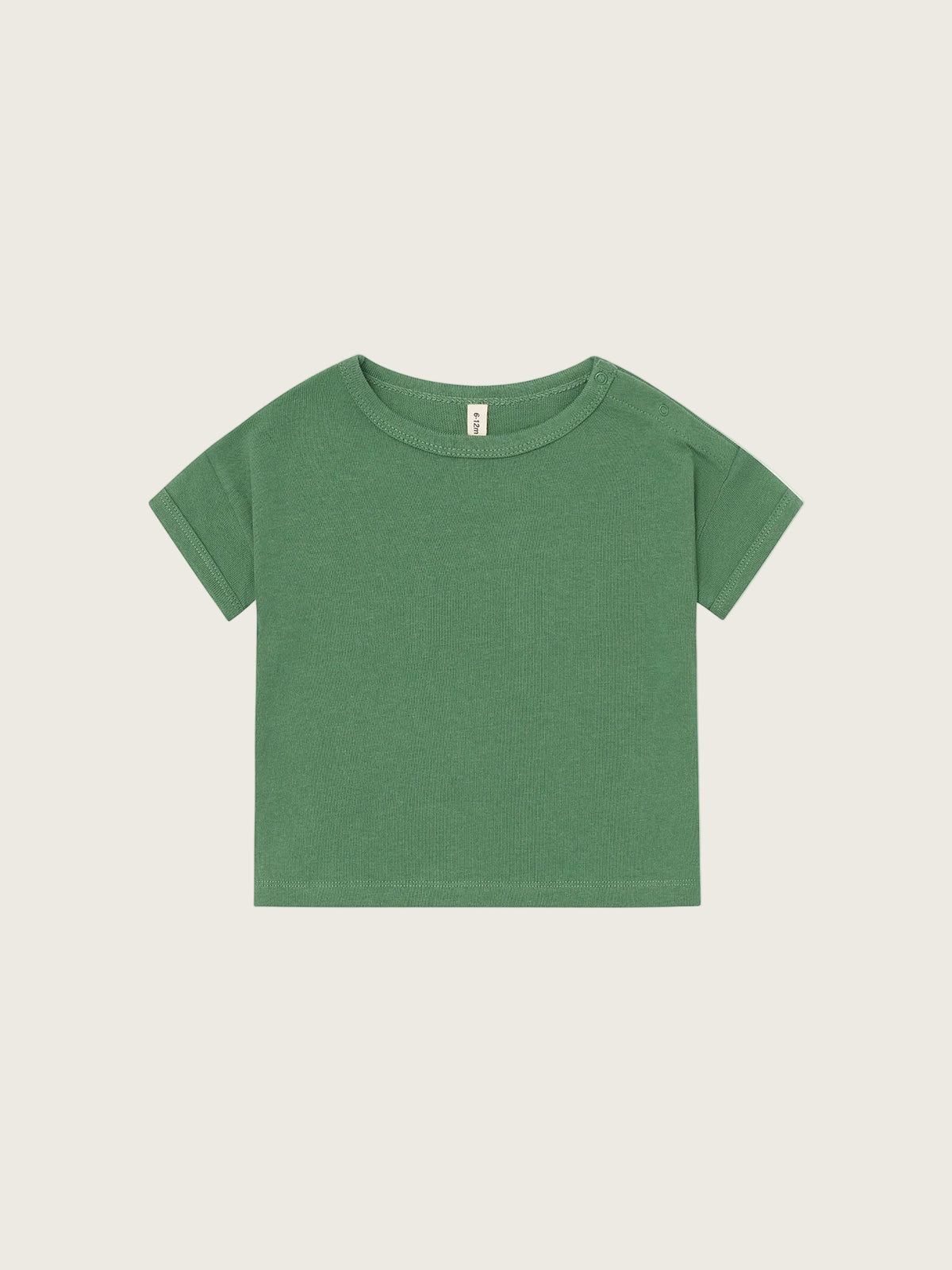 Green t-shirt on a white background
