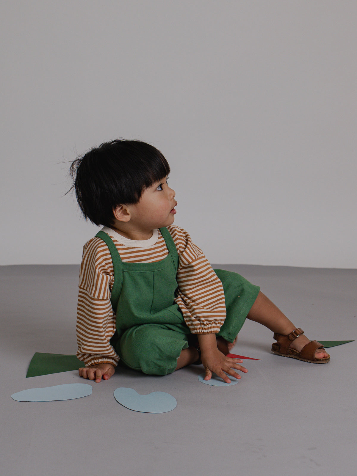 Seagrass Cropped Dungarees
