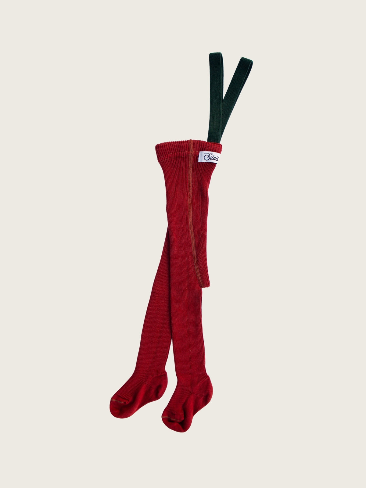 Maple Leaf Tights with Dark Forest Green Braces