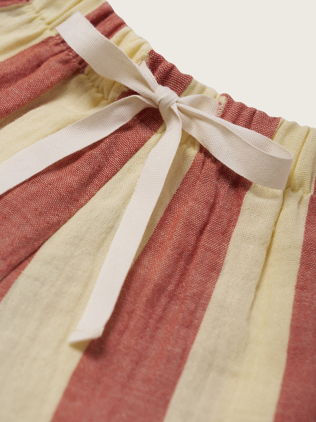 Tomato Stripes Frill Shorts