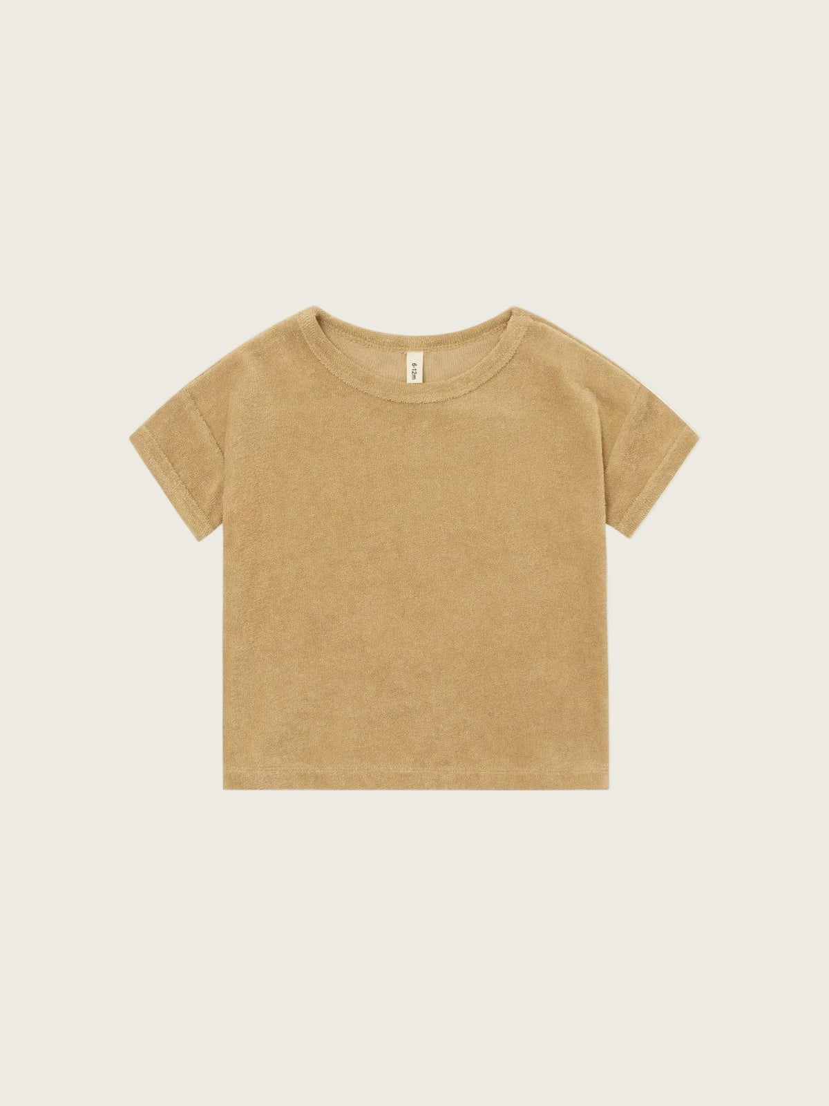 Beige t-shirt on a white background