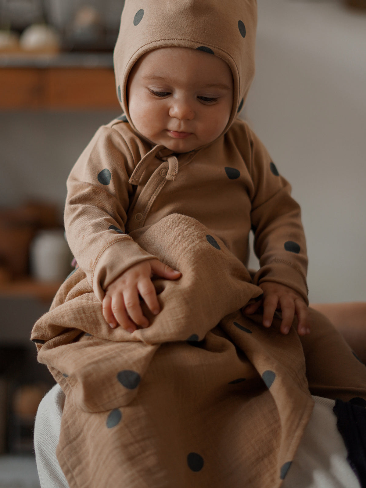 Gold Dots Bonnet