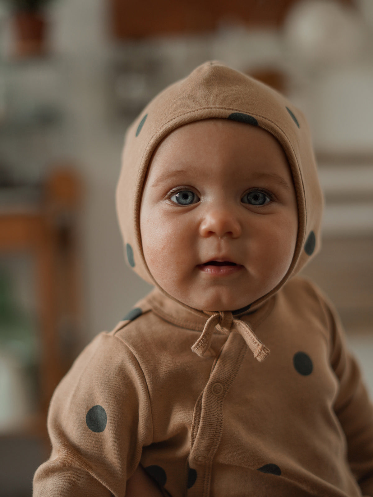 Gold Dots Bonnet