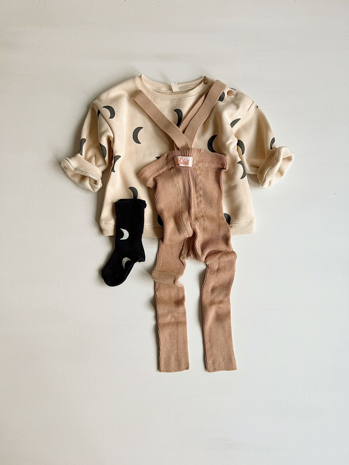 Clay Footless Tights with braces