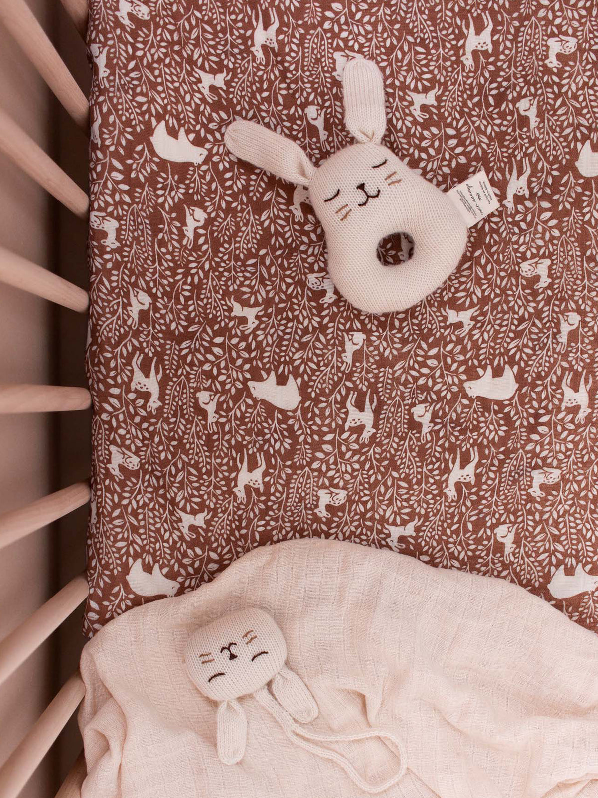 Bunny Rattle - Ecru